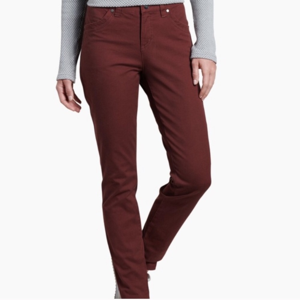 Kuhl Hiking Pants 🍂 Maroon Skinny Straight